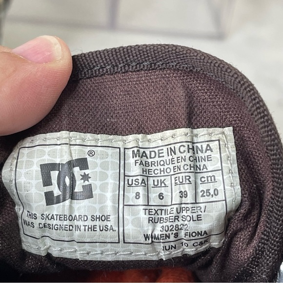 DC Fiona Mint Green Beige Brown Skate Shoe Women's Size 8 - Picture 10 of 11